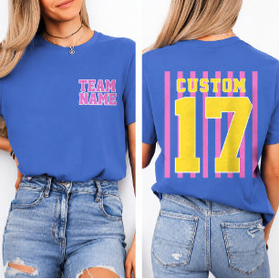 Personalised Sports Team Name Number T-Shirt