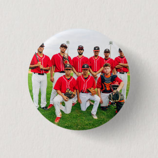 Personalised Sports Team Photo 3 Cm Round Badge