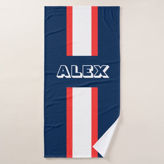 Personalised Sports Team/soccer/Football  Bath Towel (Bath Towel)