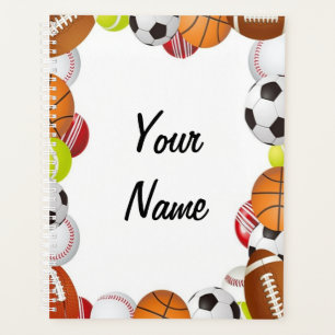 Personalised Sports theme Planner