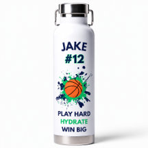 🏆 Personalised Sports Water Bottle | Custom Name