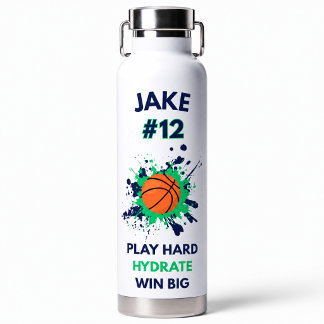 🏆 Personalised Sports Water Bottle | Custom Name