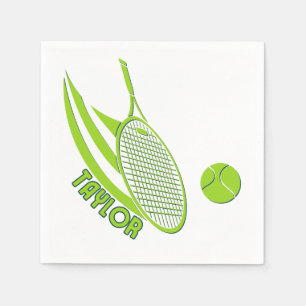 Personalised Sports With Name Tennis Napkin