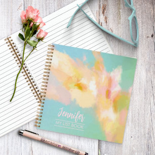 Personalised Spring Painting Abstract Notebook