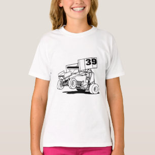 Personalised Sprint Car Hat, Customise it  T-Shirt