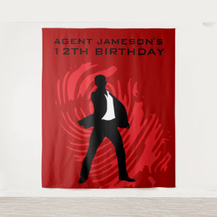 Personalised Spy Party Fingerprint Tapestry