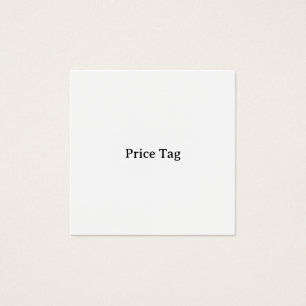 Personalised Square 2.5" x 2.5" Price Tag