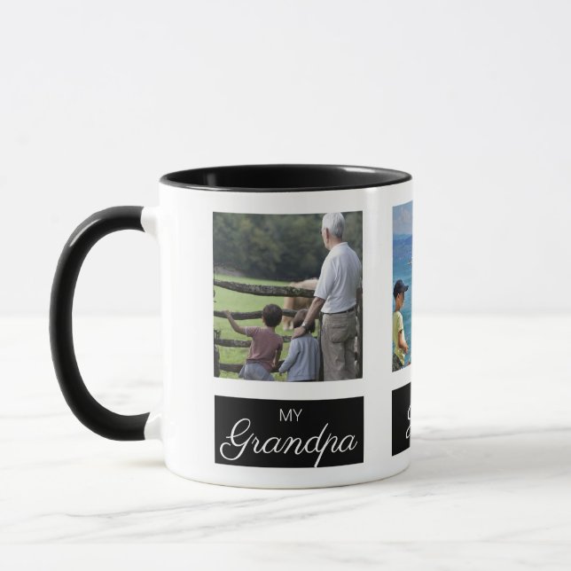 Personalised Square Photo Grandparent Mug (Left)