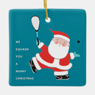 personalised squash player collectable ceramic orn ceramic ornament