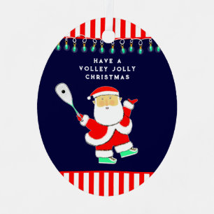 Personalised Squash Sports Metal Ornament