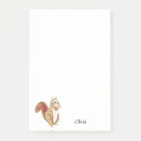 Personalised squirrel Notas Post-It