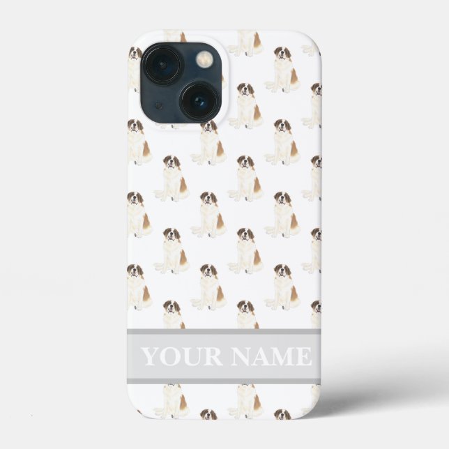 Personalised St. Bernard Dog Case-Mate iPhone Case (Back)