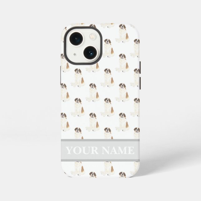 Personalised St. Bernard Dog iPhone Case (Back)