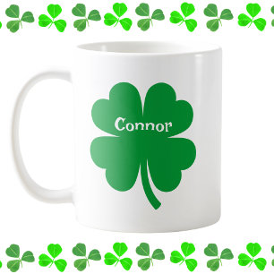 Personalised St. Patrick’s Day Shamrock Coffee Mug