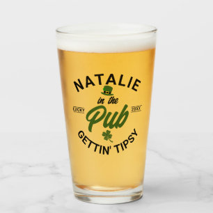 Personalised St Patricks Day Funny Group Drinking Glass