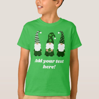 Personalised St Patricks Day Gnomes Boy or Girl T-Shirt