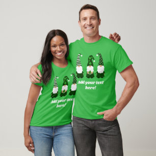 Personalised St Patricks Day Gnomes T-Shirt