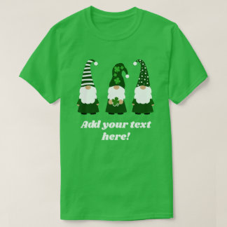 Personalised St Patricks Day Gnomes Unisex T-Shirt