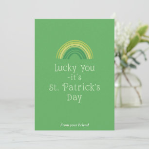 Personalised St Patrick's Day Holiday Card