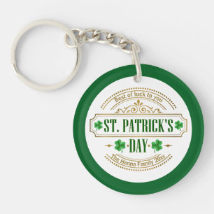 Personalised St. Patrick's Day I Luck of the Irish Key Ring