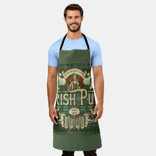 Personalised St Patricks Day Irish Pub Funny Apron