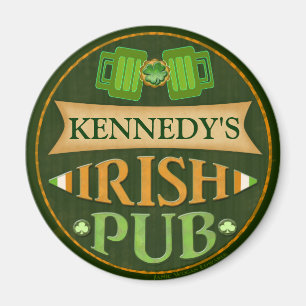 Personalised St. Patrick's Day Irish Pub Magnet