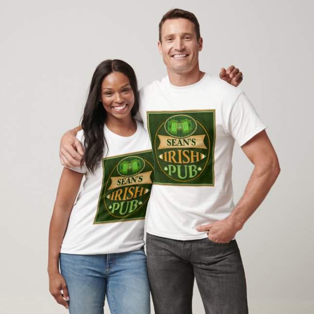 Personalised St. Patrick's Day Irish Pub T-Shirt (Unisex)
