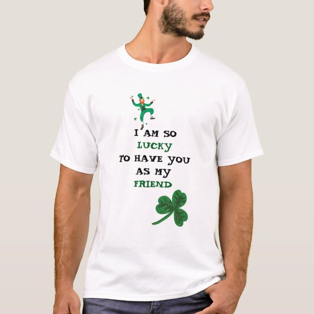 Personalised St. Patrick's Day Men's Basic T-Shirt (Front)