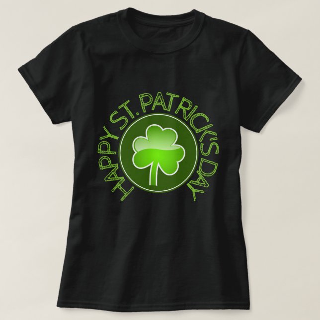 Personalised St. Patrick's Day Shamrock Shirt (Design Front)