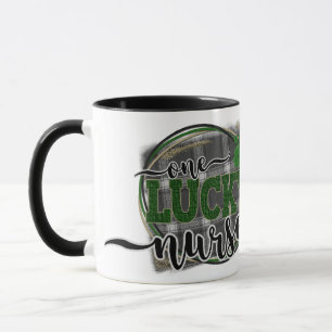 Personalised St. Patty's Day One Lucky Nurse Gift Mug