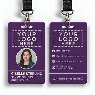 Personalised Staff Photo Work Badge ID Badge