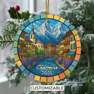 Personalised Stained Glass Charmoix Ornament