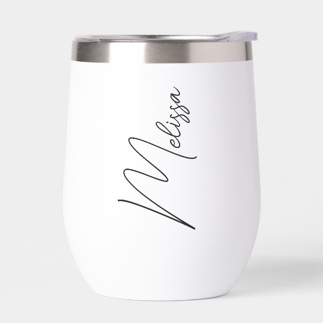 Personalised Stainless/ Coffee Cup/Bridesmaid Prop (Left)
