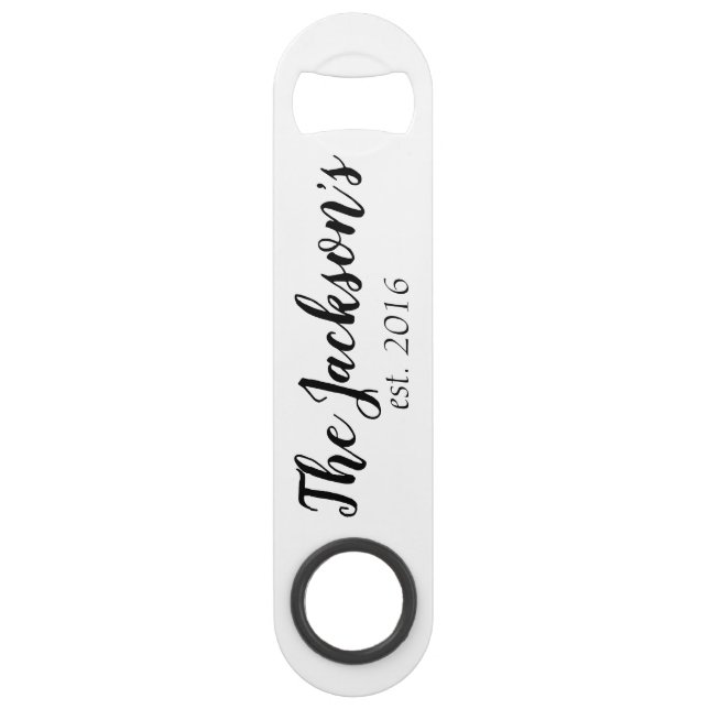 Personalised Stainless Steel Bottle Opener (Front)