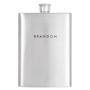 Personalised Stainless Steel Flask For Men