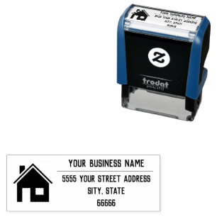 Personalised Stamp Custom Your Logo Address Name