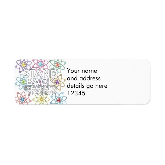 Personalised STAND BACK science (Front)