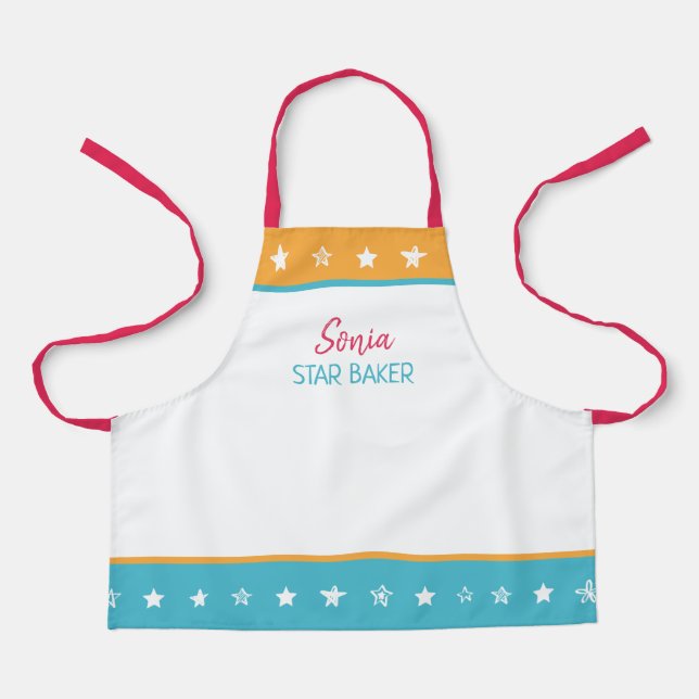 Personalised Star Baker Apron (Front)
