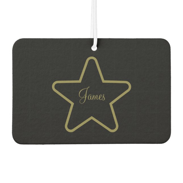 Personalised Star Car Air Freshener  (Front)
