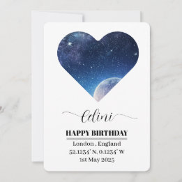 Personalised Star Map Card: Celebrate Your Special Holiday Card