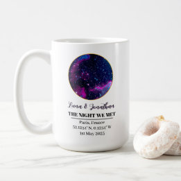Personalised Star Map Mug: The Night We Met Coffee Mug
