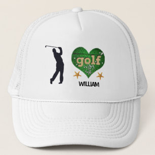 Personalised Starfish Male Silhouette GOLF Trucker Hat