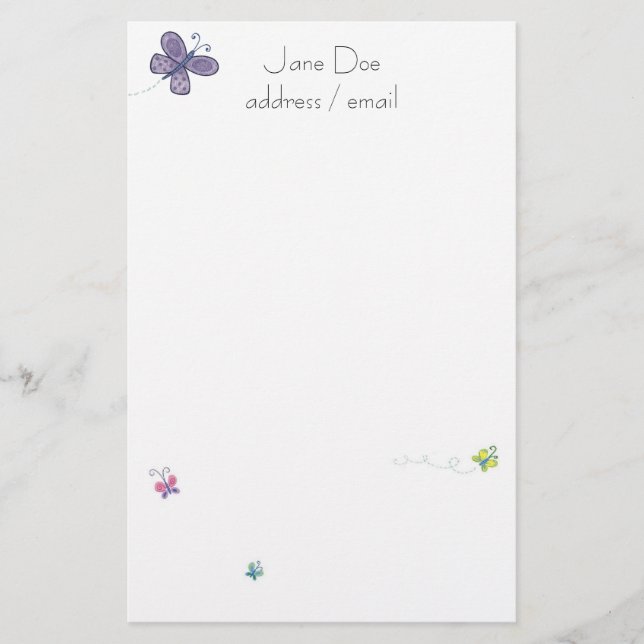 Personalised Stationary Stationery (Front)