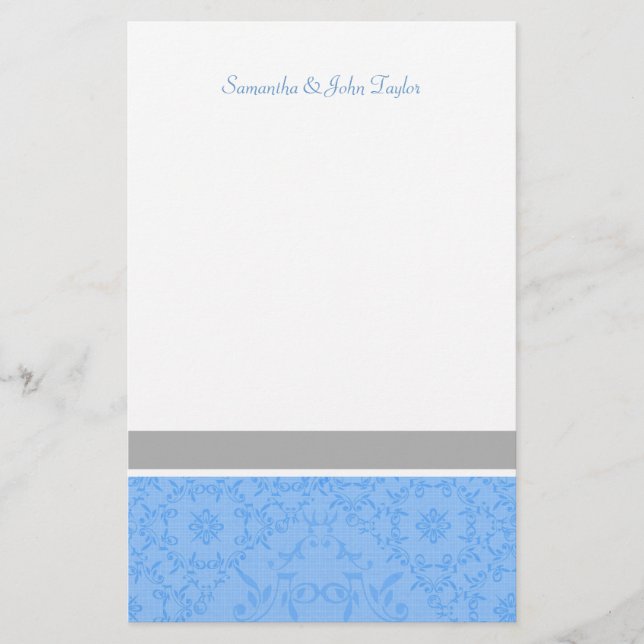 Personalised Stationary Wedding Thank You Notes Stationery (Front)