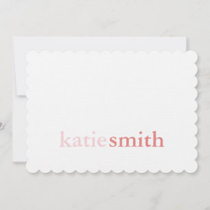 Personalised Stationery Custom Note Cards