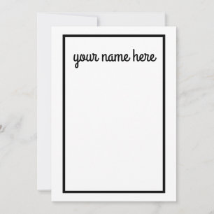 Personalised Stationery Notecards for Men