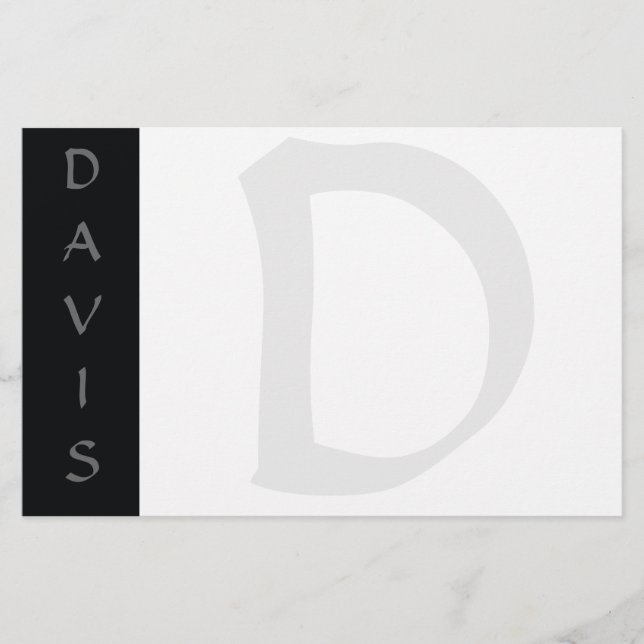 Personalised Stationery or Invitation (Front)