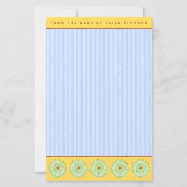 Personalised Stationery Template (Front)