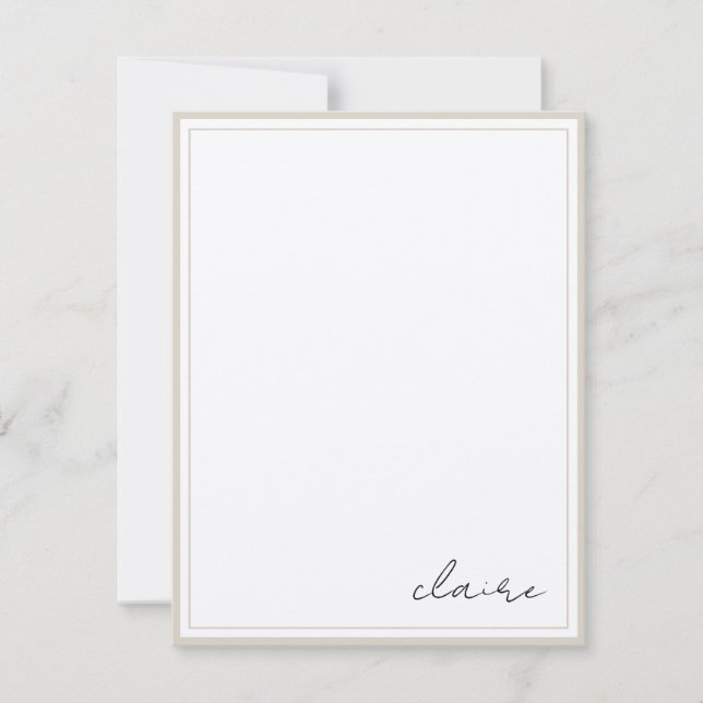 Personalised Stationery Vintage Notes (Front)