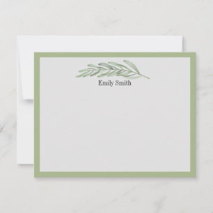 Personalised Stationery Wild Meadow Flat Card